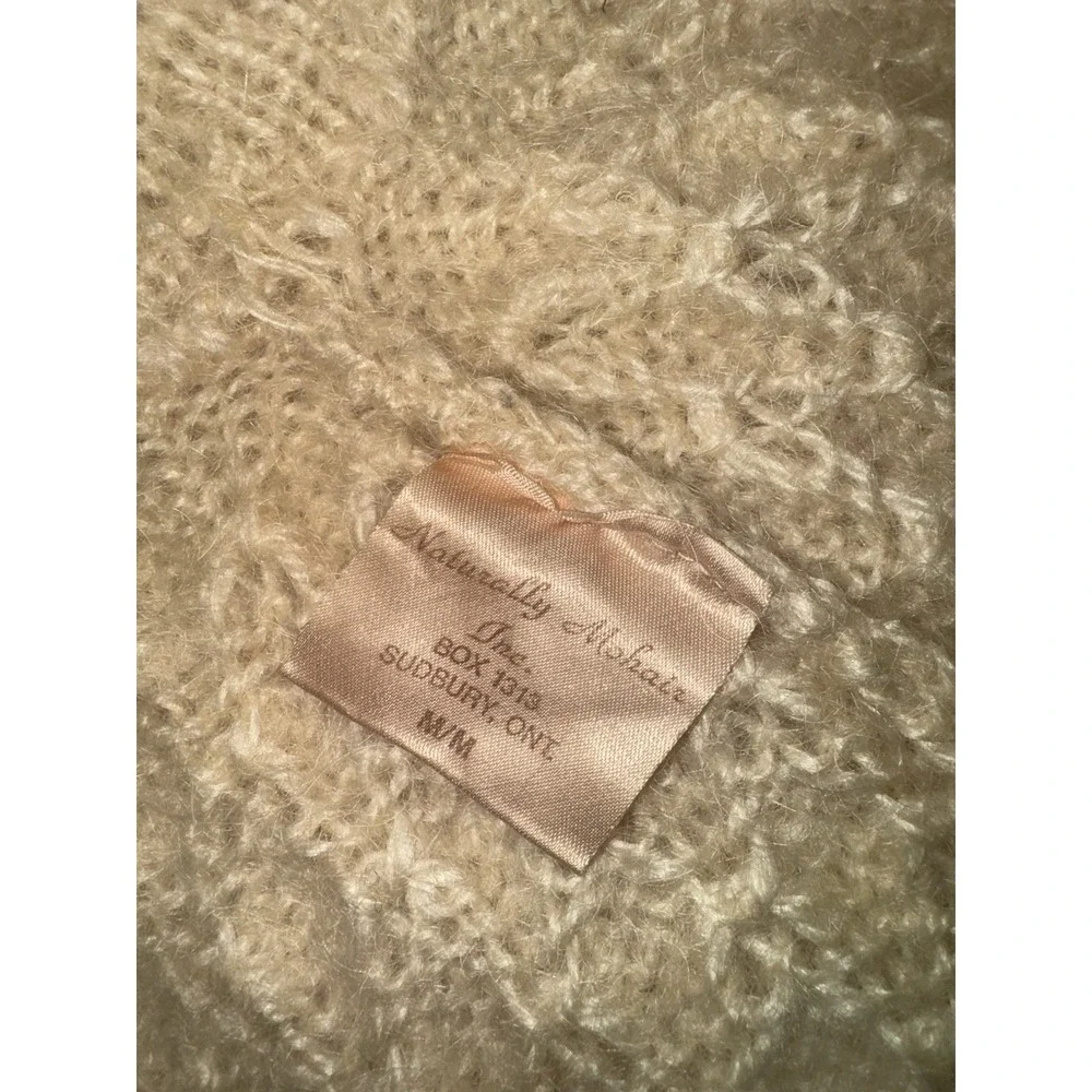 Vintage NWT Naturally Mohair Canada Sweater Cardigan Knit‎ Sheep Women's Sz M - Picture 7 of 12